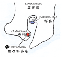 地図：イリヤマサ＜佐々野商店＞